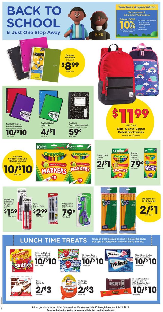 Pick ‘n Save Ad from 07/15/2020