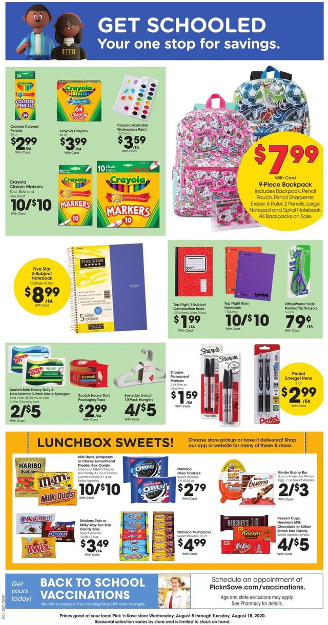Pick ‘n Save Ad from 08/12/2020