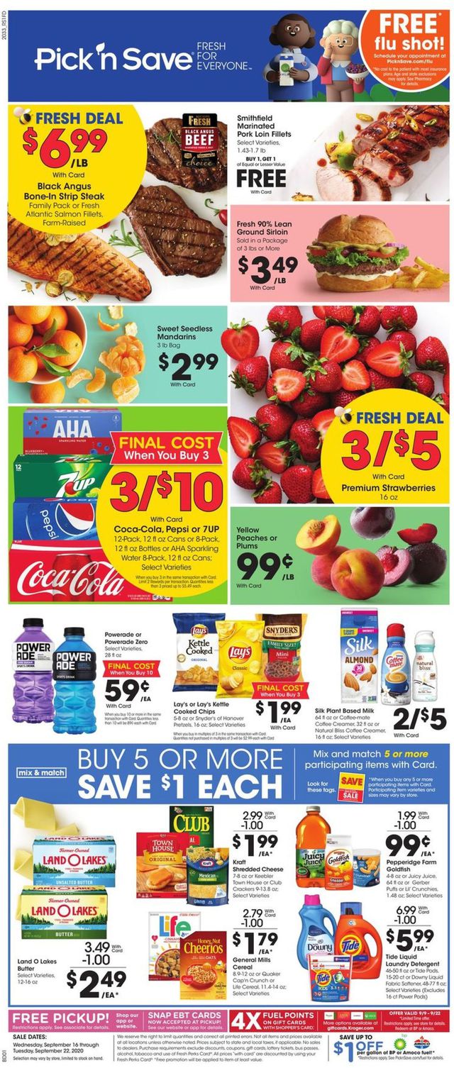 Pick ‘n Save Ad from 09/16/2020