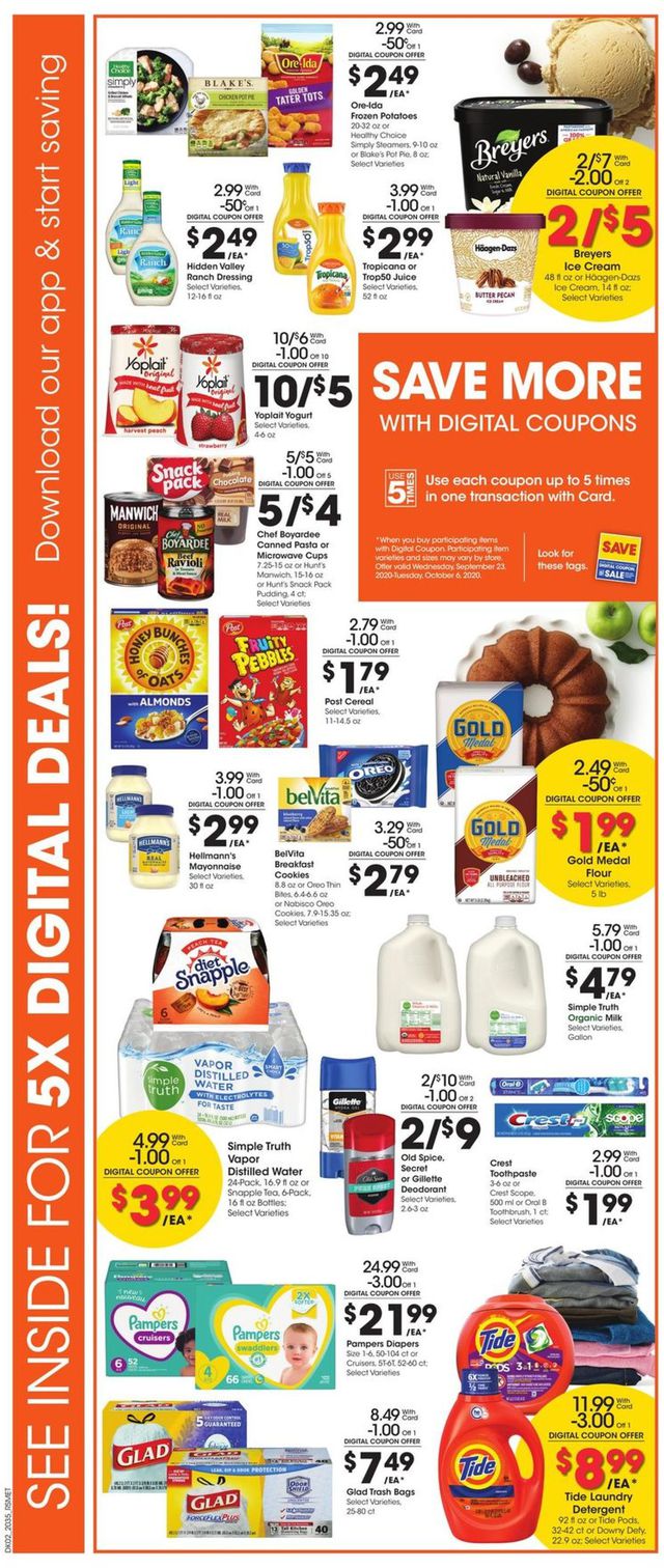 Pick ‘n Save Ad from 09/30/2020