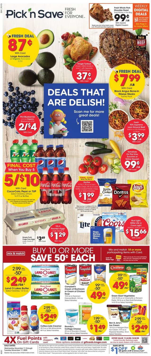 Pick ‘n Save Ad from 11/11/2020