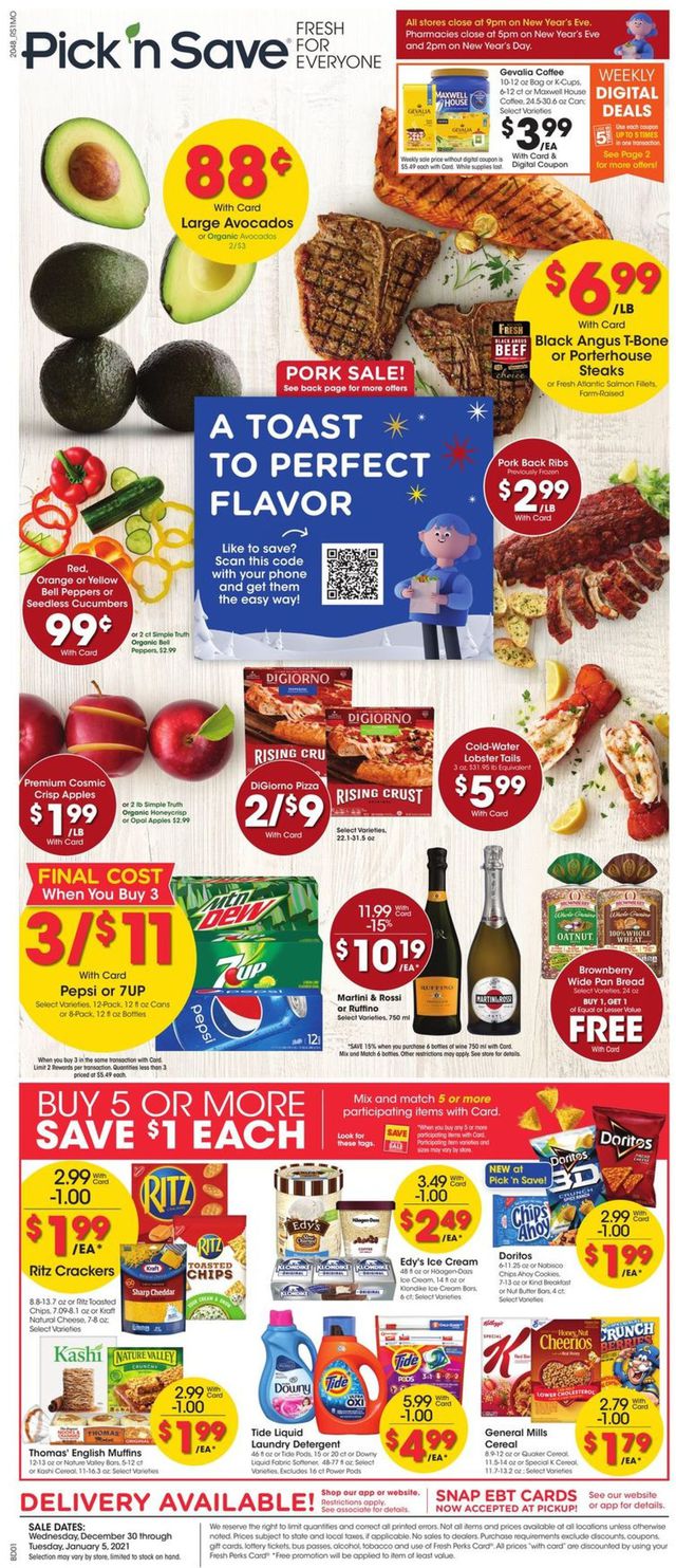 Pick ‘n Save Ad from 12/30/2020