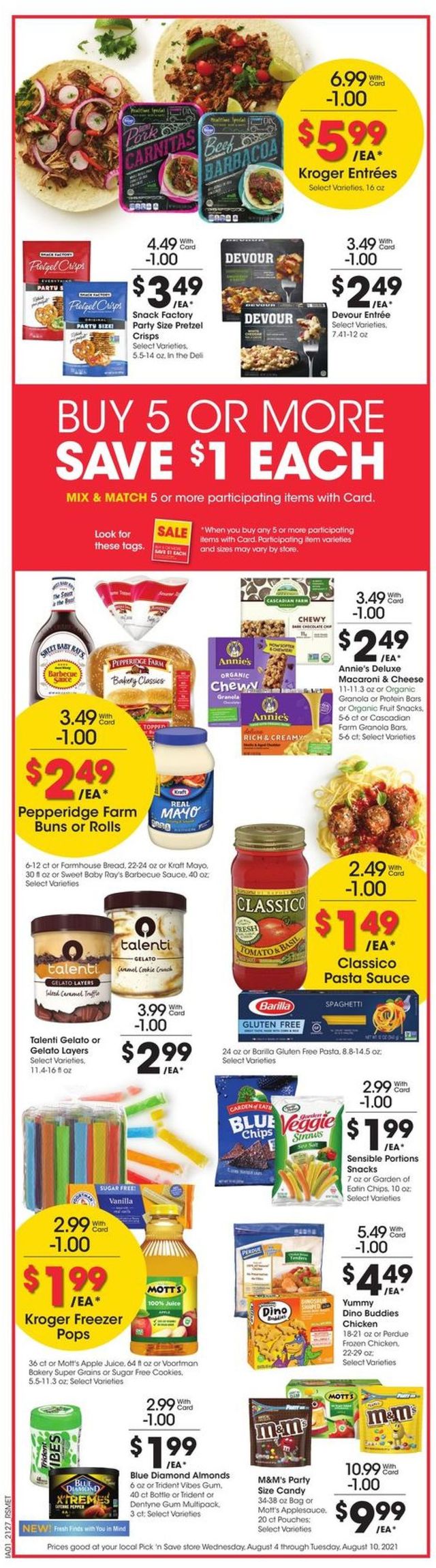 Pick ‘n Save Ad from 08/04/2021