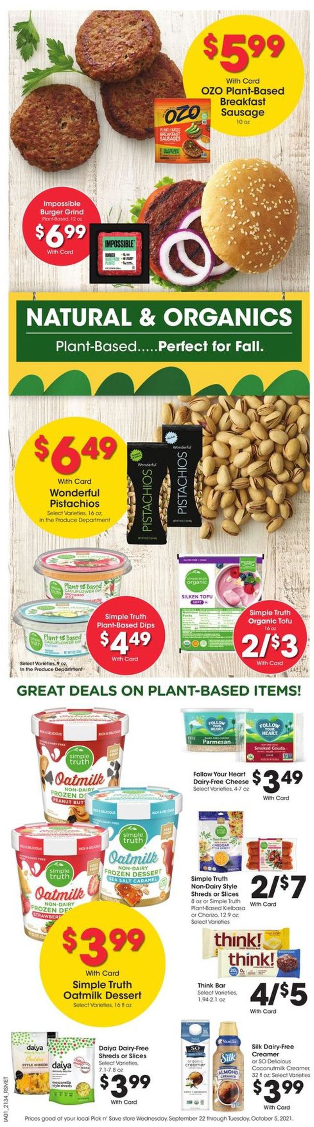 Pick ‘n Save Ad from 09/29/2021
