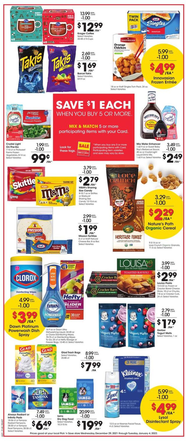 Pick ‘n Save Ad from 12/29/2021
