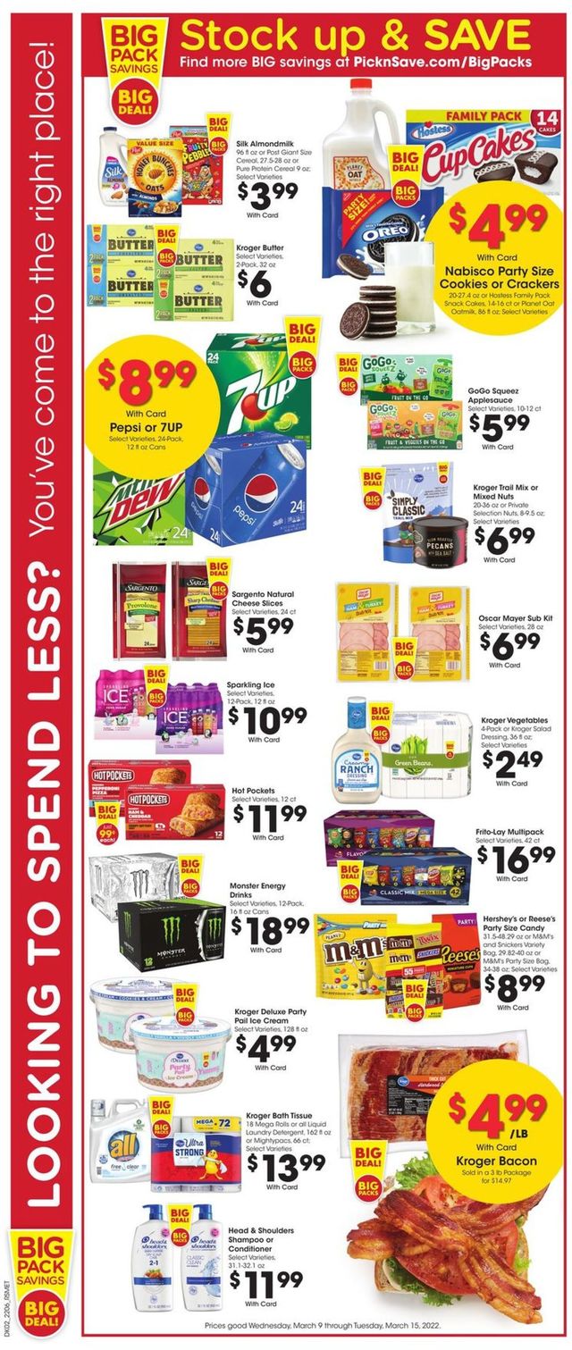 Pick ‘n Save Ad from 03/09/2022