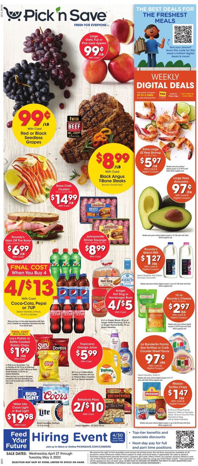 Pick ‘n Save Ad from 04/27/2022