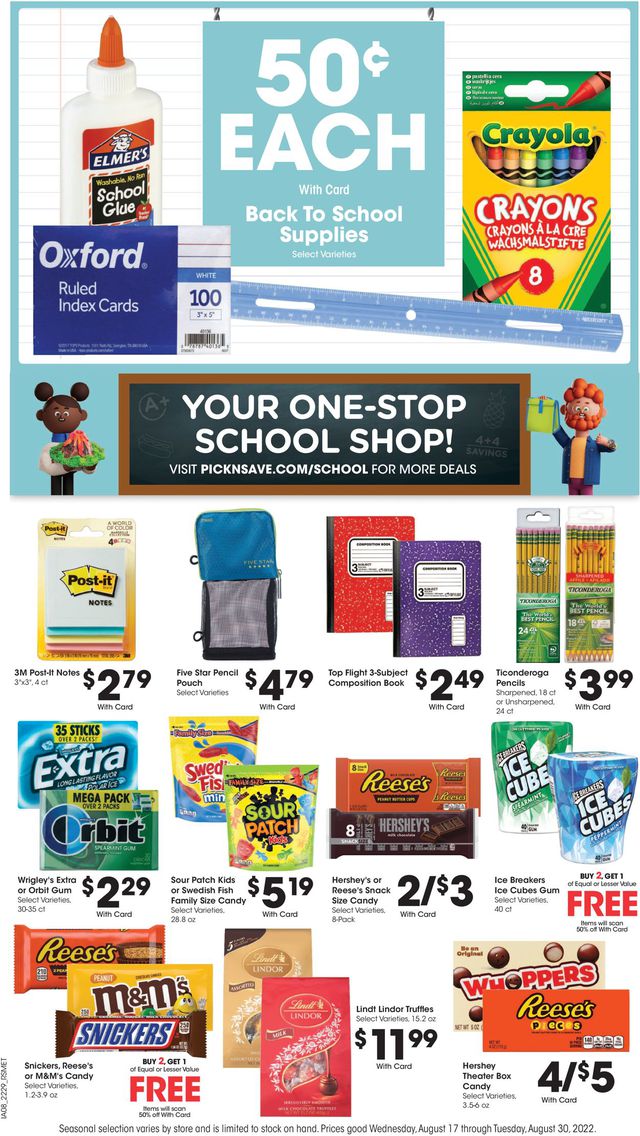 Pick ‘n Save Ad from 08/24/2022