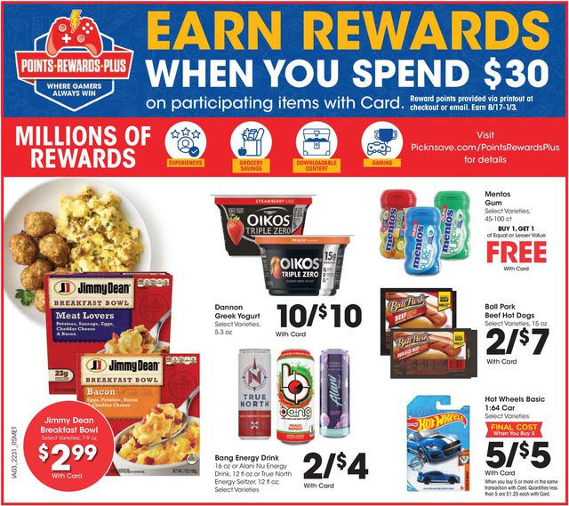 Pick ‘n Save Ad from 08/31/2022