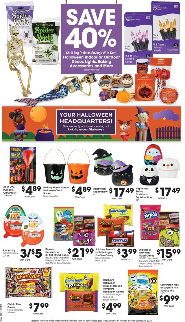Pick ‘n Save Ad from 10/19/2022