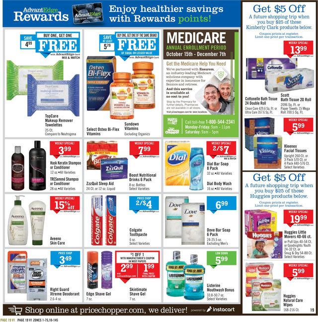 Price Chopper Ad from 10/13/2019