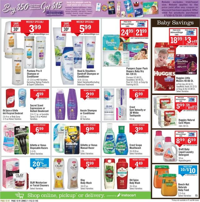 Price Chopper Ad from 03/01/2020