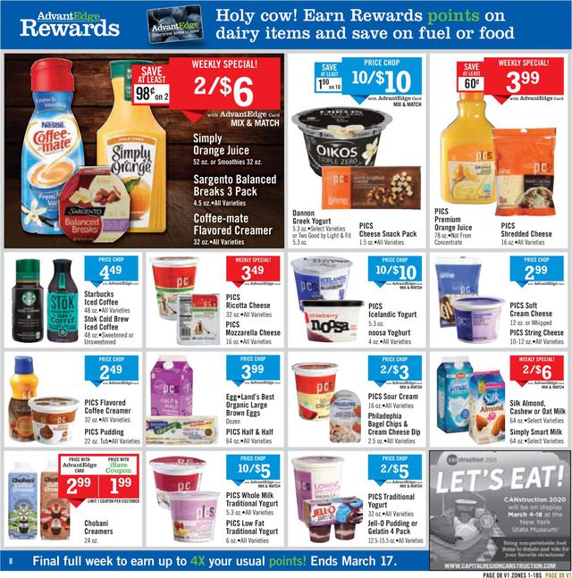 Price Chopper Ad from 03/08/2020