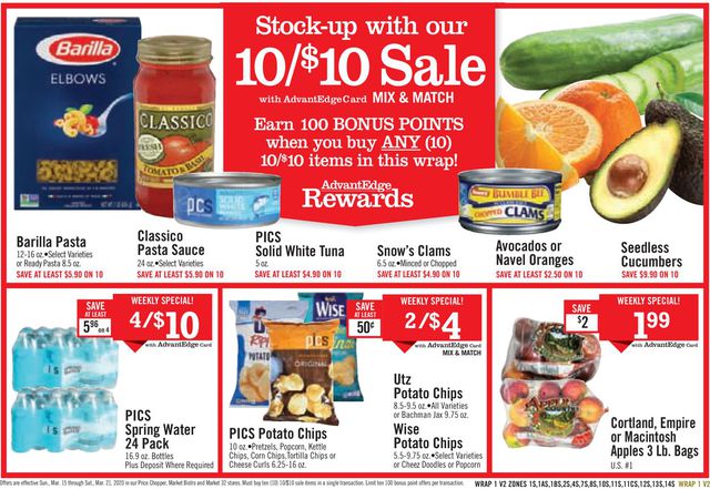 Price Chopper Ad from 03/15/2020