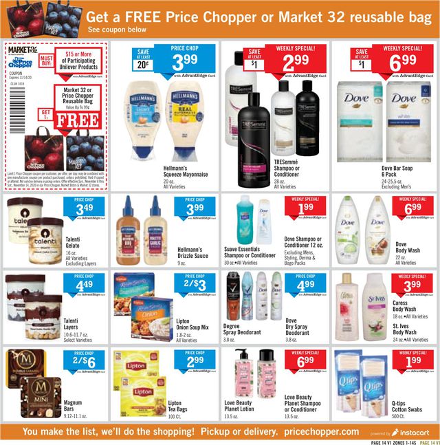 Price Chopper Ad from 11/08/2020