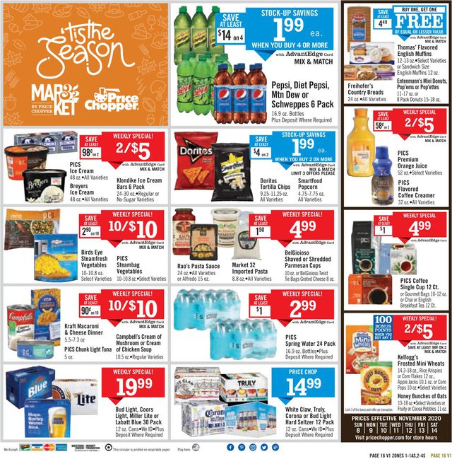 Price Chopper Ad from 11/08/2020
