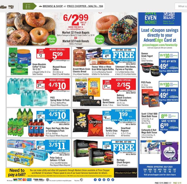 Price Chopper Ad from 07/11/2021