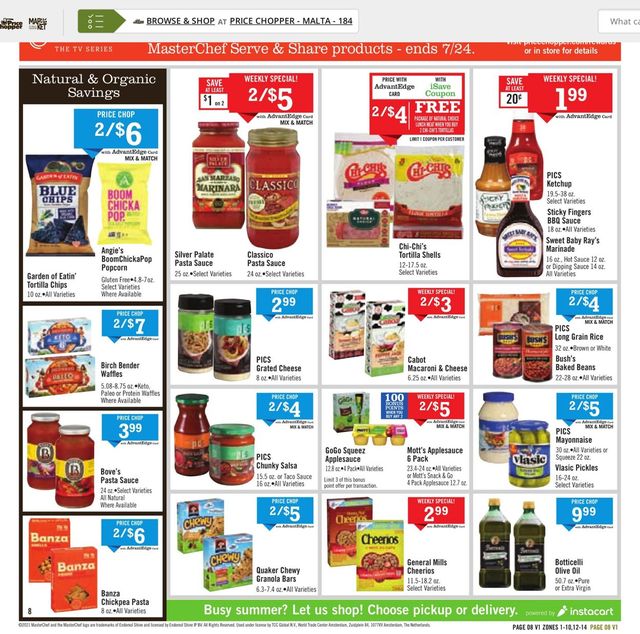 Price Chopper Ad from 07/18/2021