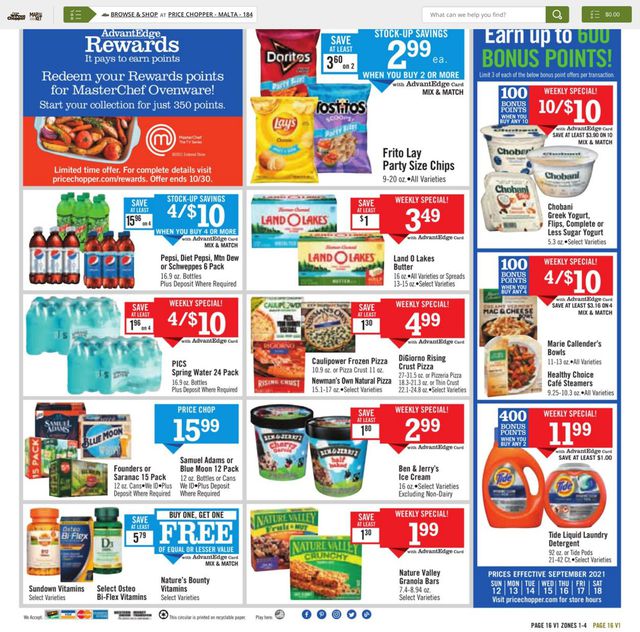 Price Chopper Ad from 09/12/2021