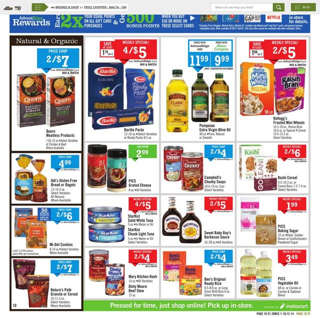 Price Chopper Ad from 09/26/2021