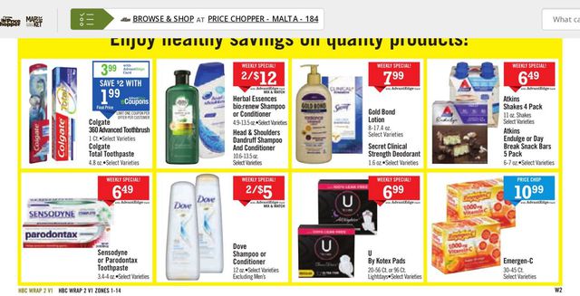 Price Chopper Ad from 01/02/2022