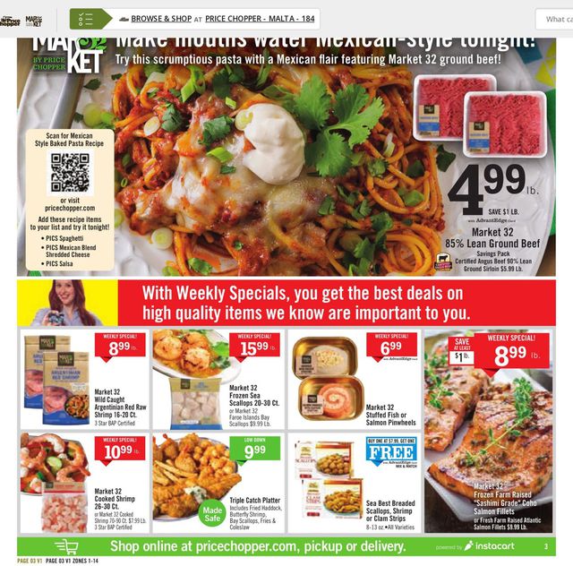 Price Chopper Ad from 01/09/2022