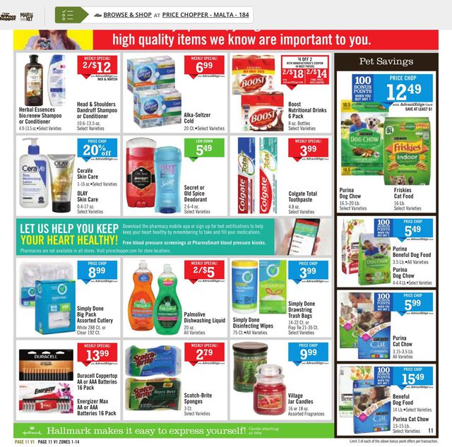 Price Chopper Ad from 01/30/2022