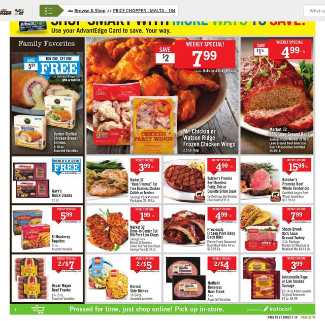 Price Chopper Ad from 02/06/2022