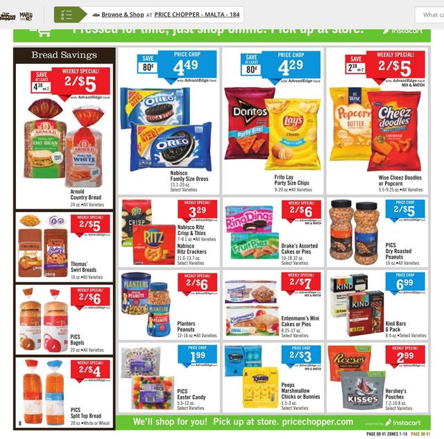 Price Chopper Ad from 03/27/2022