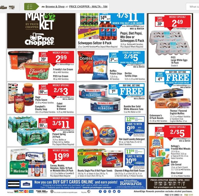 Price Chopper Ad from 03/27/2022