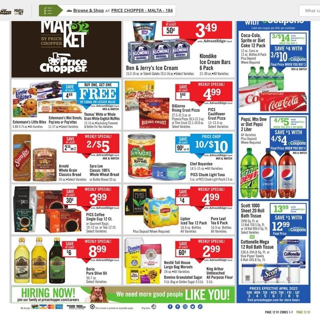 Price Chopper Ad from 04/03/2022