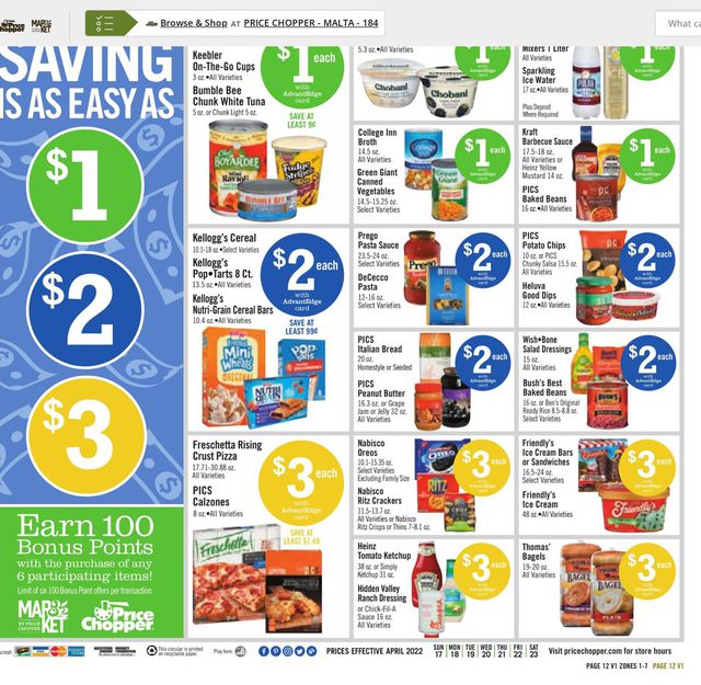 Price Chopper Ad from 04/17/2022