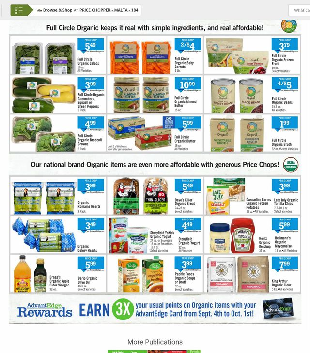 Price Chopper Ad from 09/09/2022