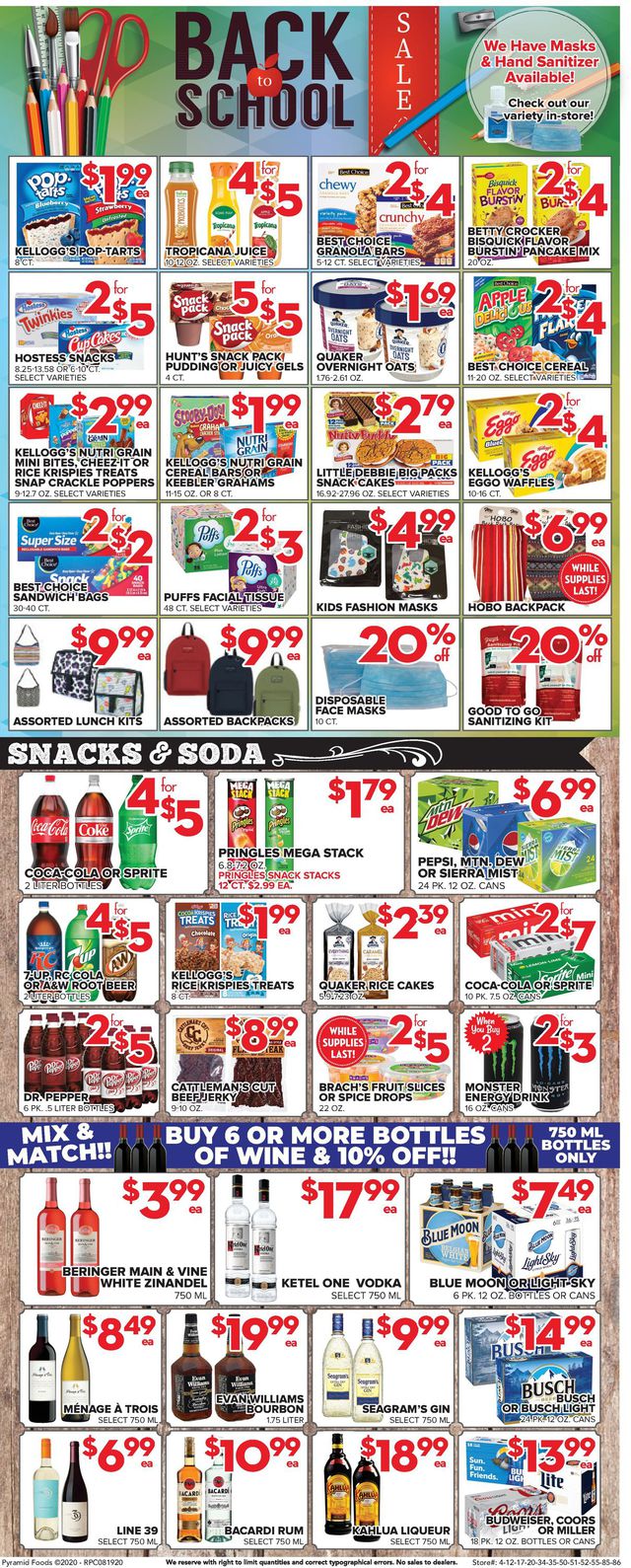 Price Cutter Ad from 08/19/2020