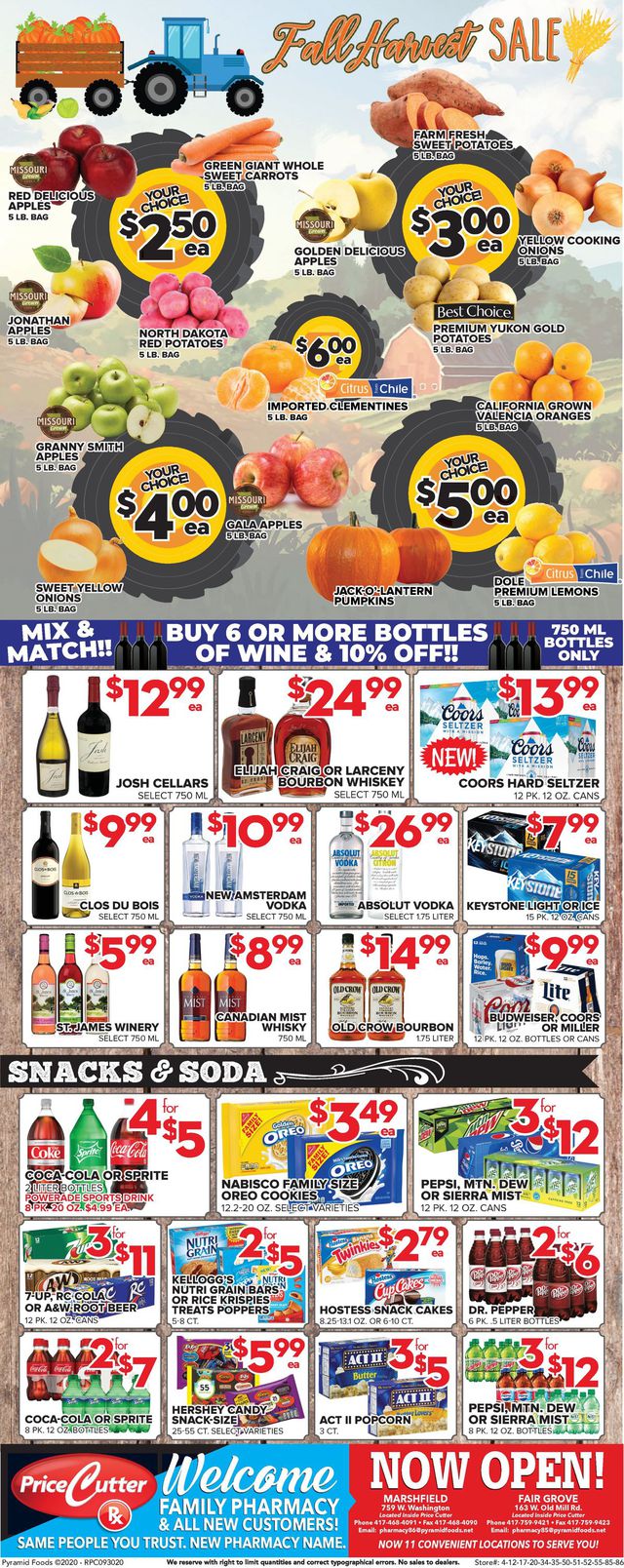 Price Cutter Ad from 09/30/2020