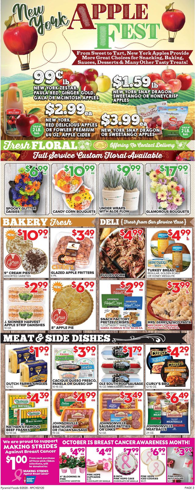 Price Cutter Ad from 10/21/2020