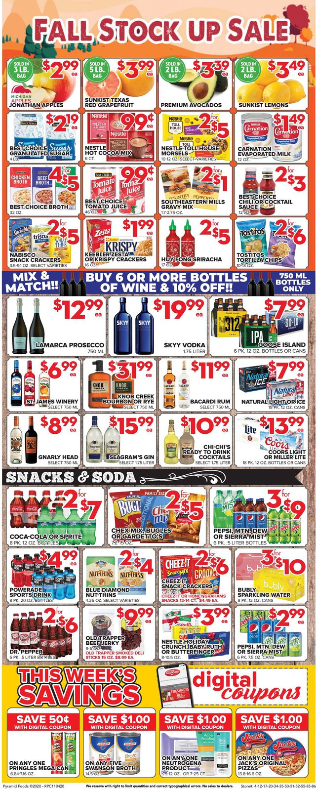 Price Cutter Ad from 11/04/2020