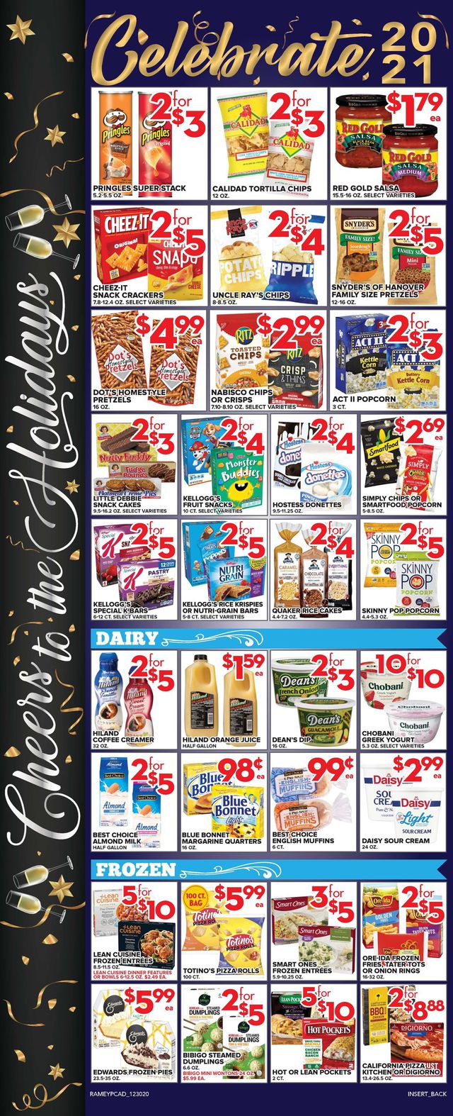 Price Cutter Ad from 12/30/2020