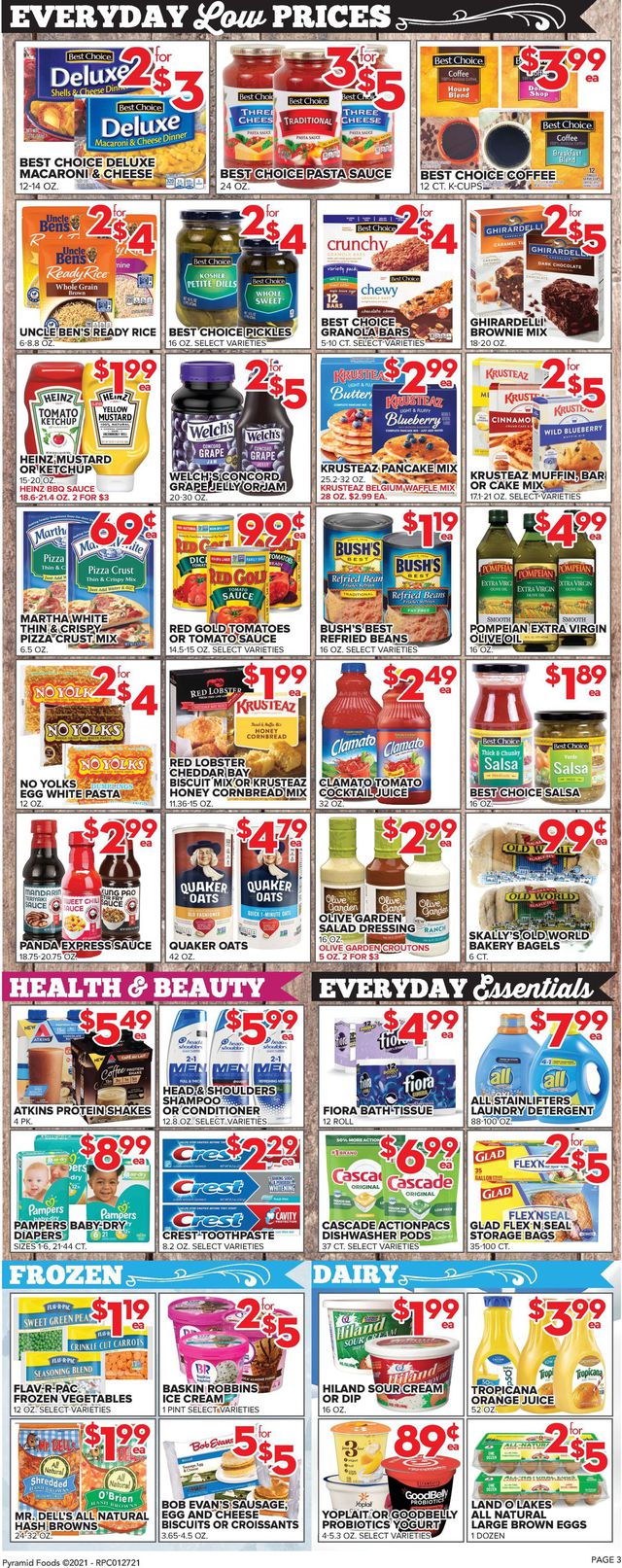 Price Cutter Ad from 01/27/2021