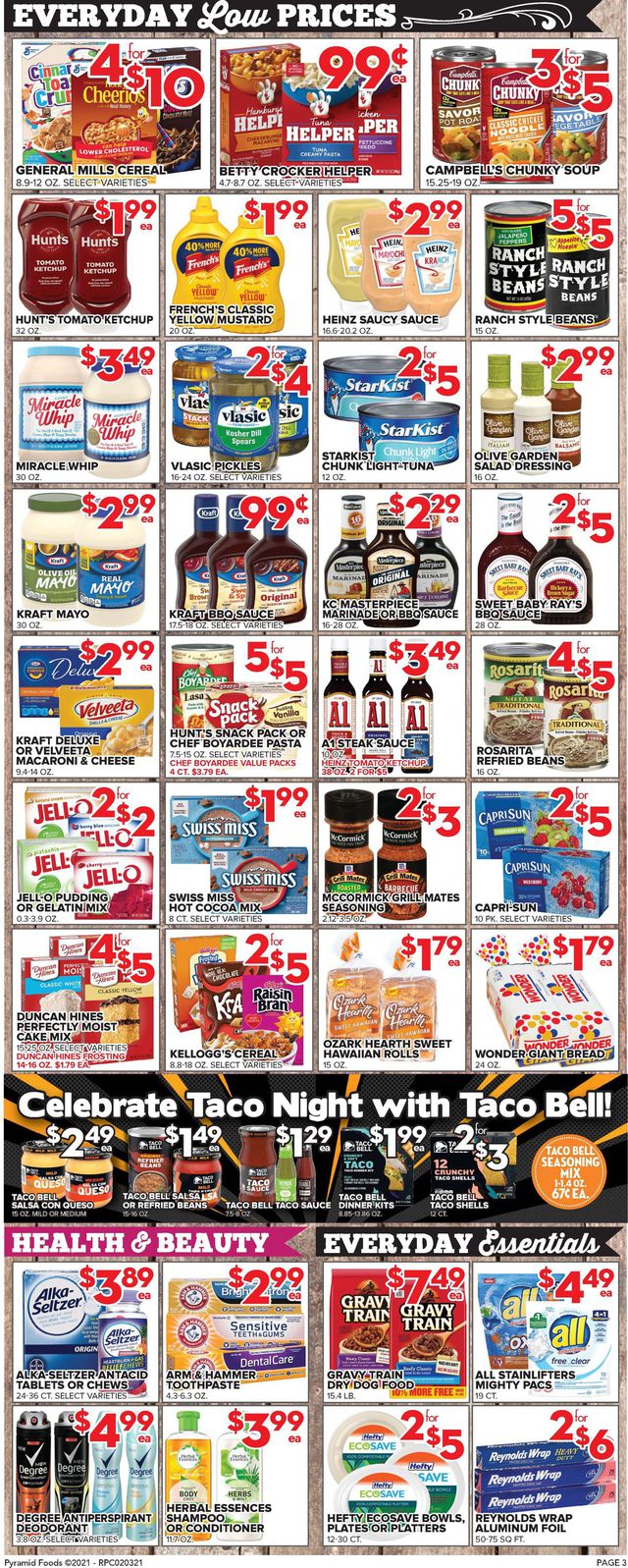 Price Cutter Ad from 02/03/2021