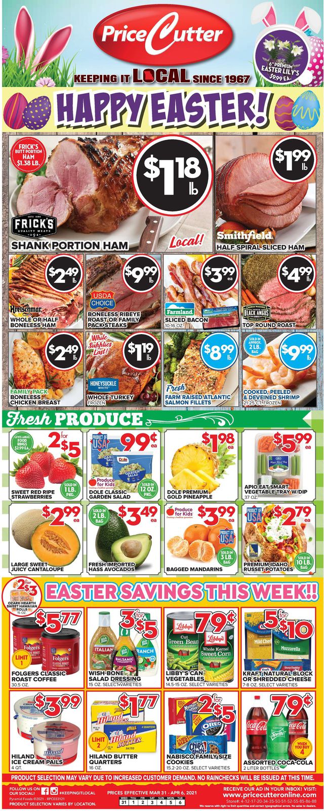 Price Cutter Ad from 03/31/2021