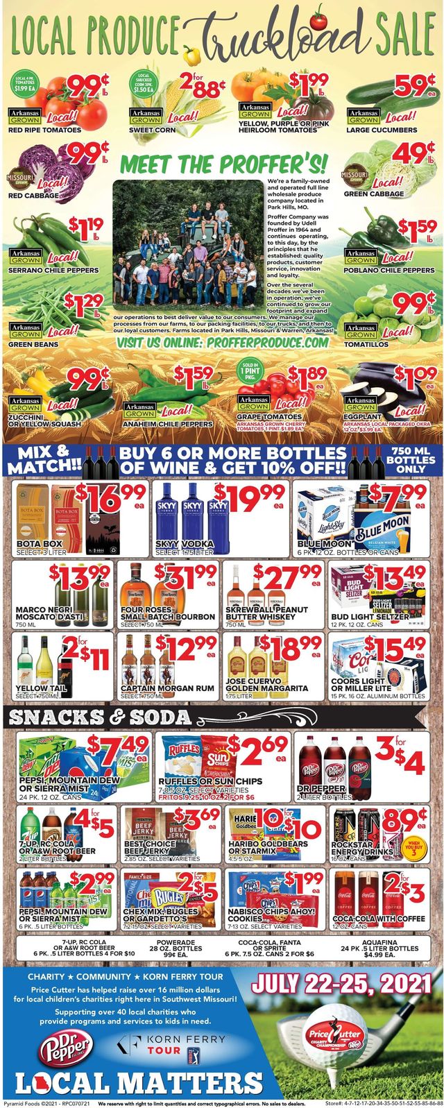 Price Cutter Ad from 07/07/2021