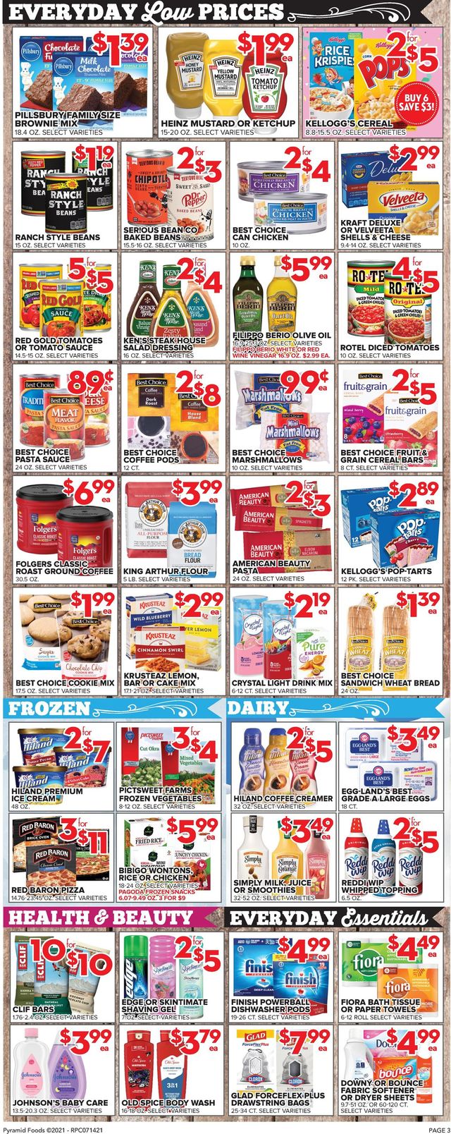 Price Cutter Ad from 07/14/2021