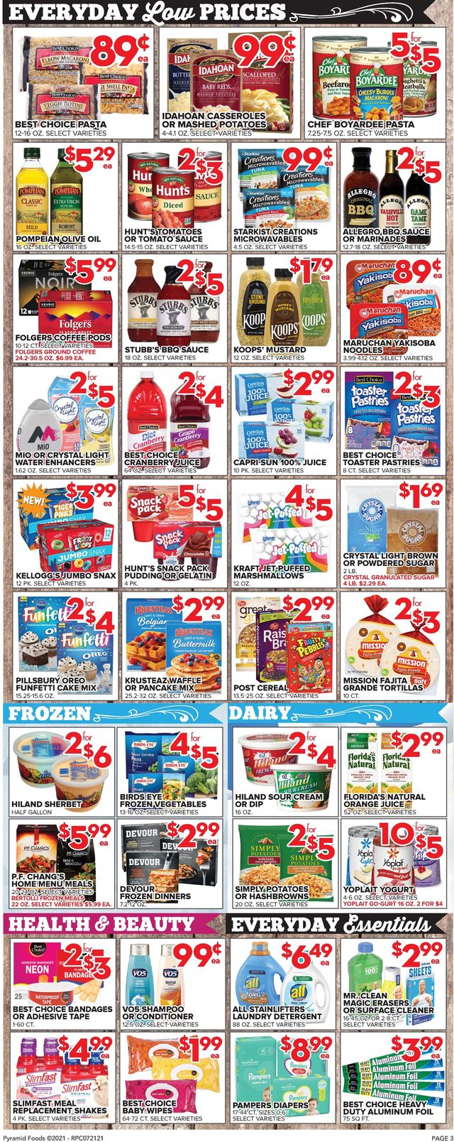 Price Cutter Ad from 07/21/2021