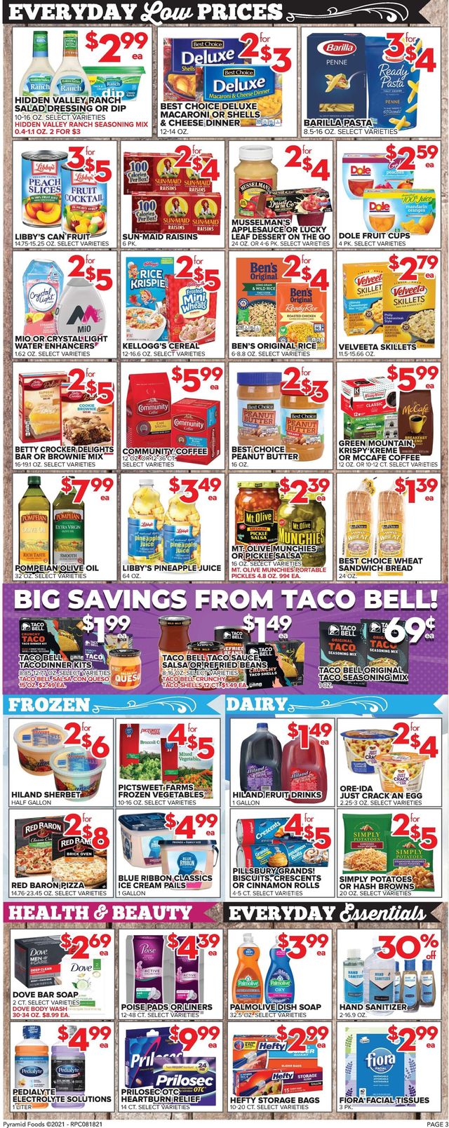 Price Cutter Ad from 08/18/2021