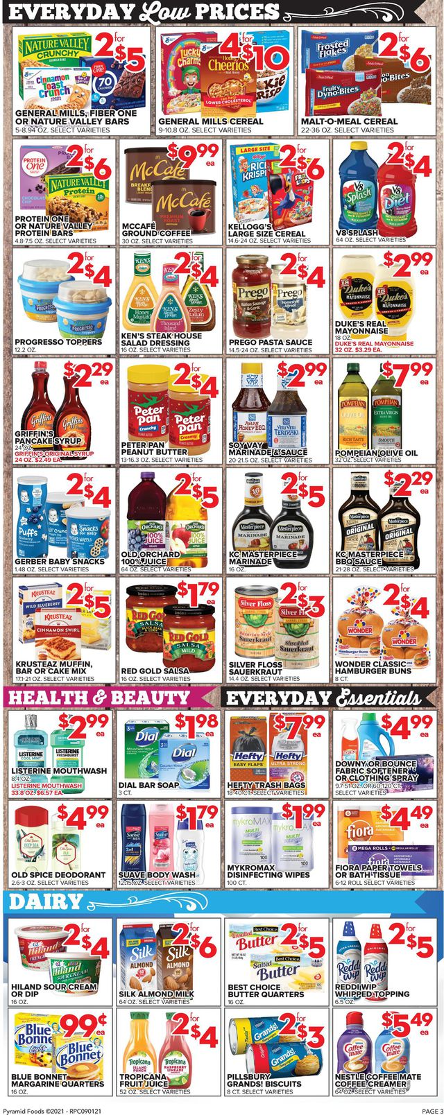 Price Cutter Ad from 09/01/2021