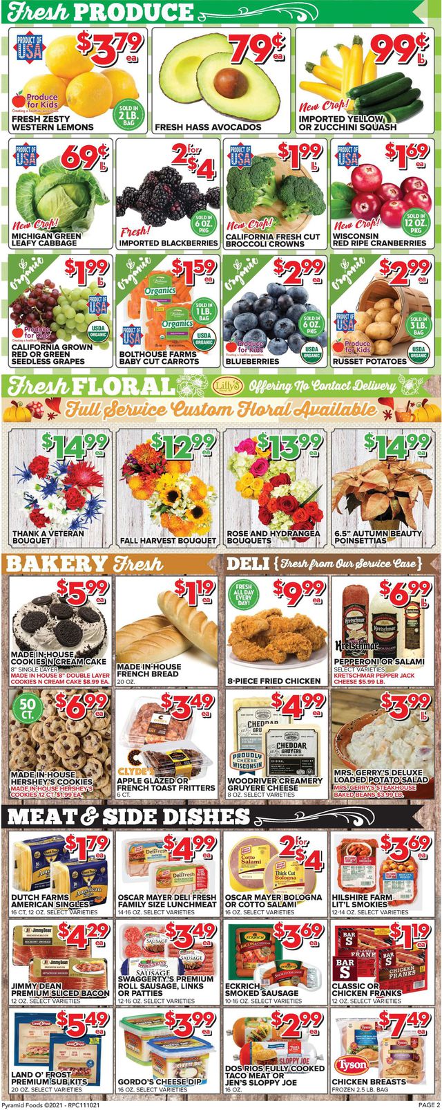 Price Cutter Ad from 11/10/2021