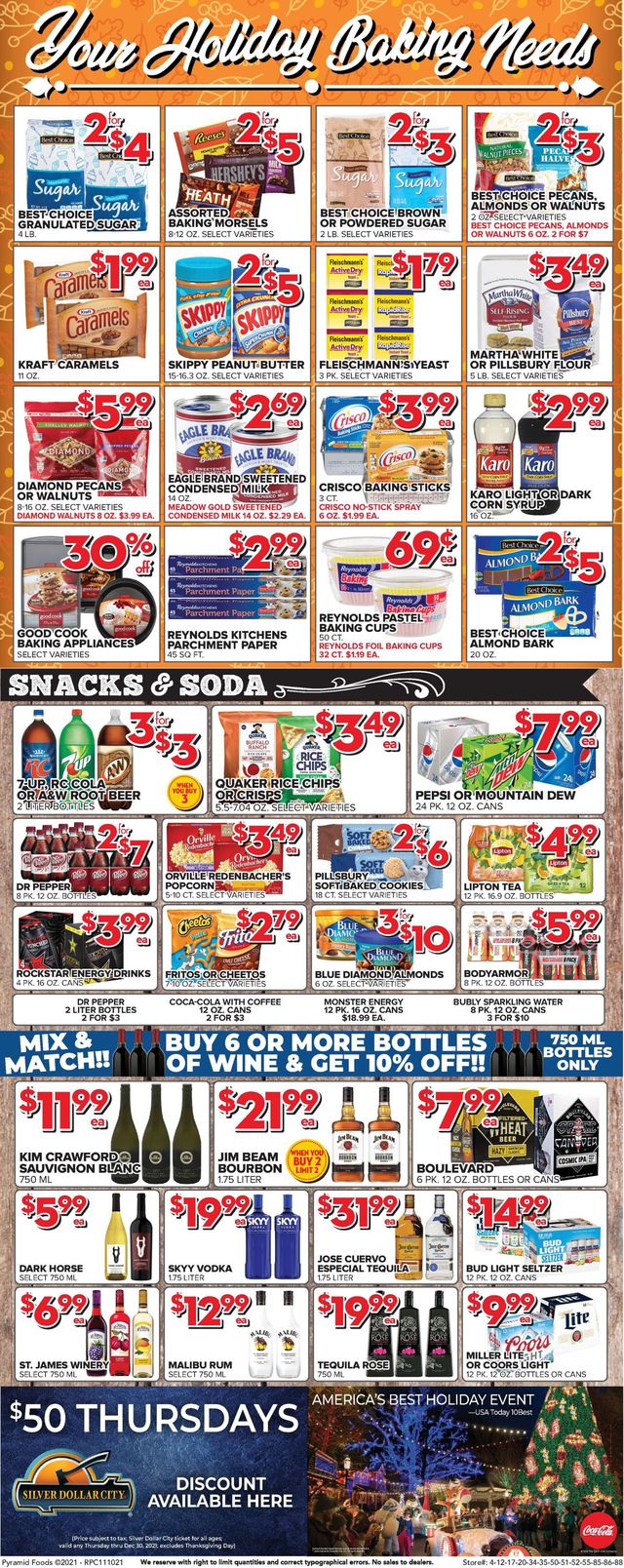 Price Cutter Ad from 11/10/2021