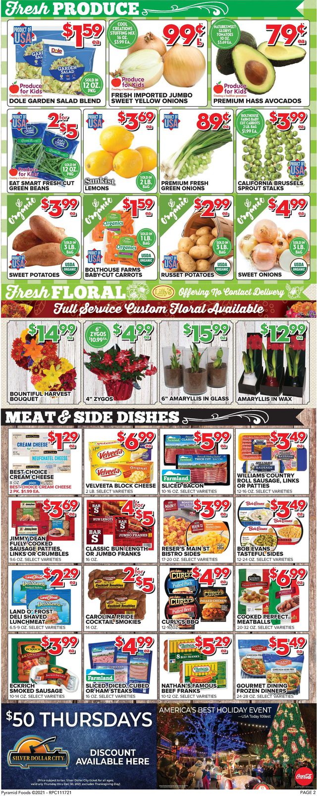 Price Cutter Ad from 11/17/2021