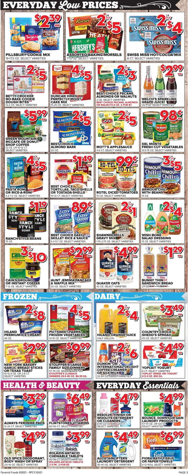 Price Cutter Ad from 11/24/2021